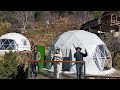 Luxury glamping domes finally complete in manali  flying to goa now