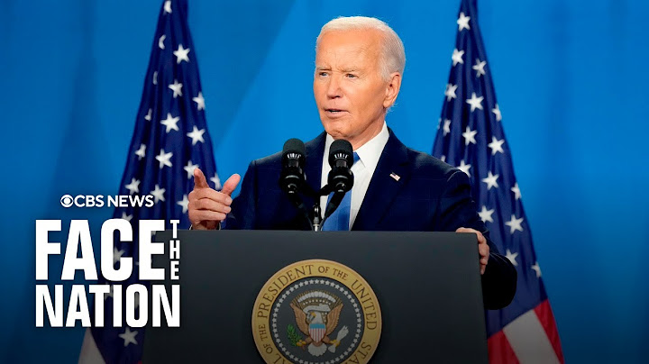 Watch: Biden holds first solo news conference since debate against Trump