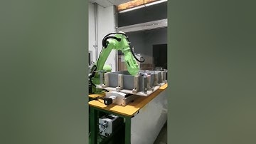 industry robot  screwing