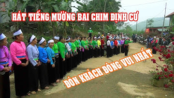 Lời chào khách đến tham dự lễ tổng kết CLB hát tiếng mường Bai Chim xã Định Cư