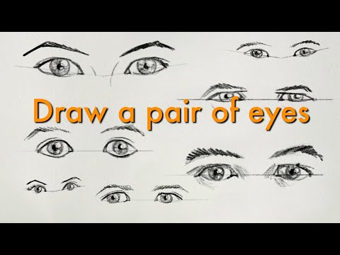 How to Draw a Pair of Matching Eyes Easyish  YouTube