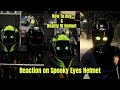 Helmet with spooky eyes  axor helmet with eyes  reel spooky eyes helmet vlog axorhelmets