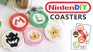 How to Make Macrame Rope Coasters - Nintendo DIY by MissGandaKris 1,253 views 3 years ago 8 minutes, 4 seconds