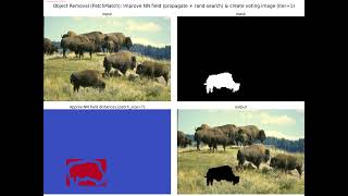Object Removal | PatchMatch | ANN | NNF | python implementation
