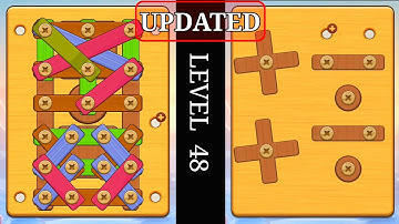 WOOD NUTS & BOLTS PUZZLE LEVEL 48 - NEW (UPDATED)
