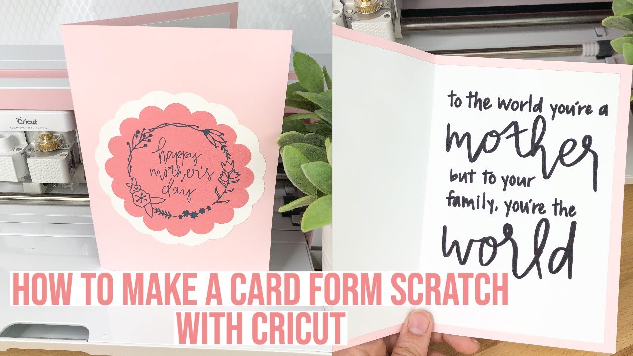 HOW TO MAKE A CUSTOM CARD AND ENVELOPE FROM SCRATCH USING THE CRICUT  MACHINE