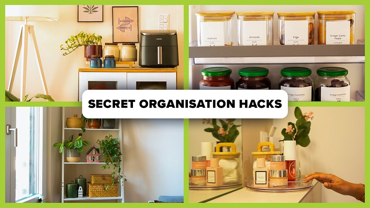 Invisible Organisation Hacks | Make Your Home Look Clean Easily ft. 