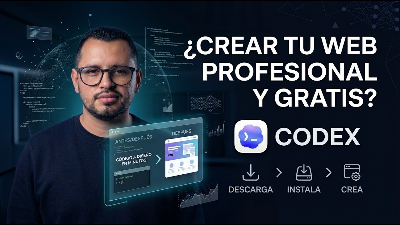 CODEX GPT - Descarga, Instala y Crea Web en Minutos. - YouTube
