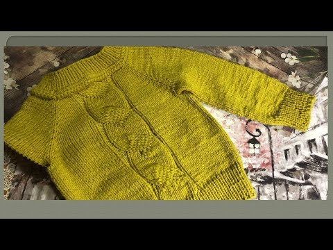 Связать спицами свитер для девочки 5 лет