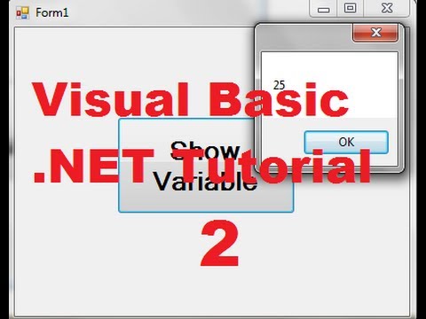 การ เขียน โปรแกรม visual basic 2010  Update New  Visual Basic .NET Tutorial 2 - Variable Declaration in Visual Basic