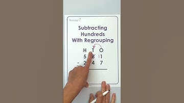 Subtraction with regrouping regrouping (column form)- Singapore Math Mini Tutorial #mathiseasy