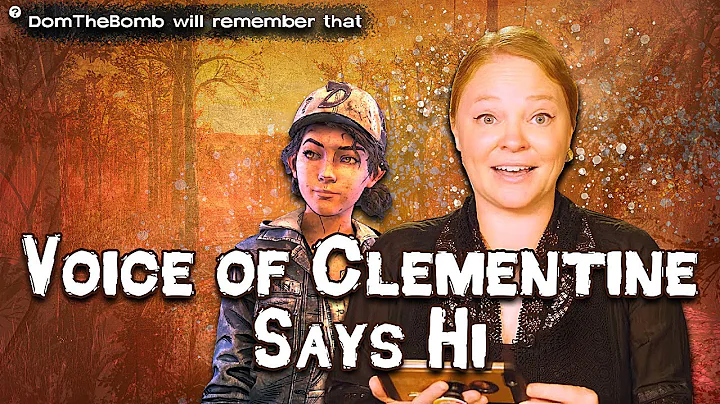 Melissa Hutchison (Clementine) SAYS HI TO ME - The Walking Dead