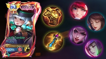 WHEN RADIANT ARMOR AND ROSE GOLD METEOR COUNTERS!!😹BEST RUBY BUILD AND ROTATION 2025