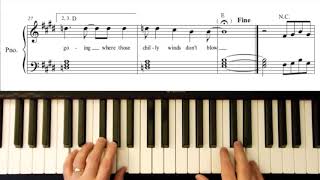 Video thumbnail of ""Cold Rain And Snow" by The Grateful Dead—Easy Piano Arrangement"