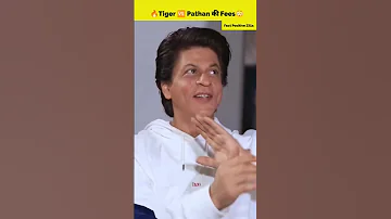 Tiger Vs Pathan Actors Fees Shahrukh Khan Vs Salman Khan Shorts 