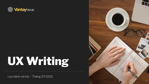 2021-07 - Training cơ bản về UX Writing