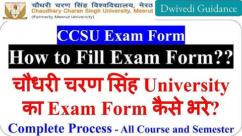 how to fill ccsu exam form, ccsu exam form fill 2022, ccsu exam form 2022 kaise bhare, ccsu exam