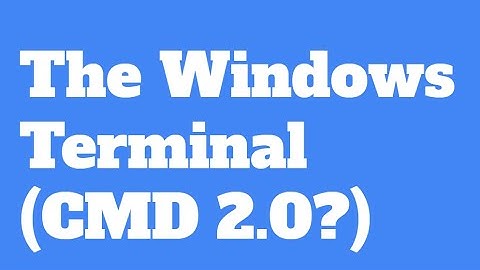 Install the Windows Terminal (CMD 2.0?) - supports PowerShell, CMD, Azure Cloud Shell and more!