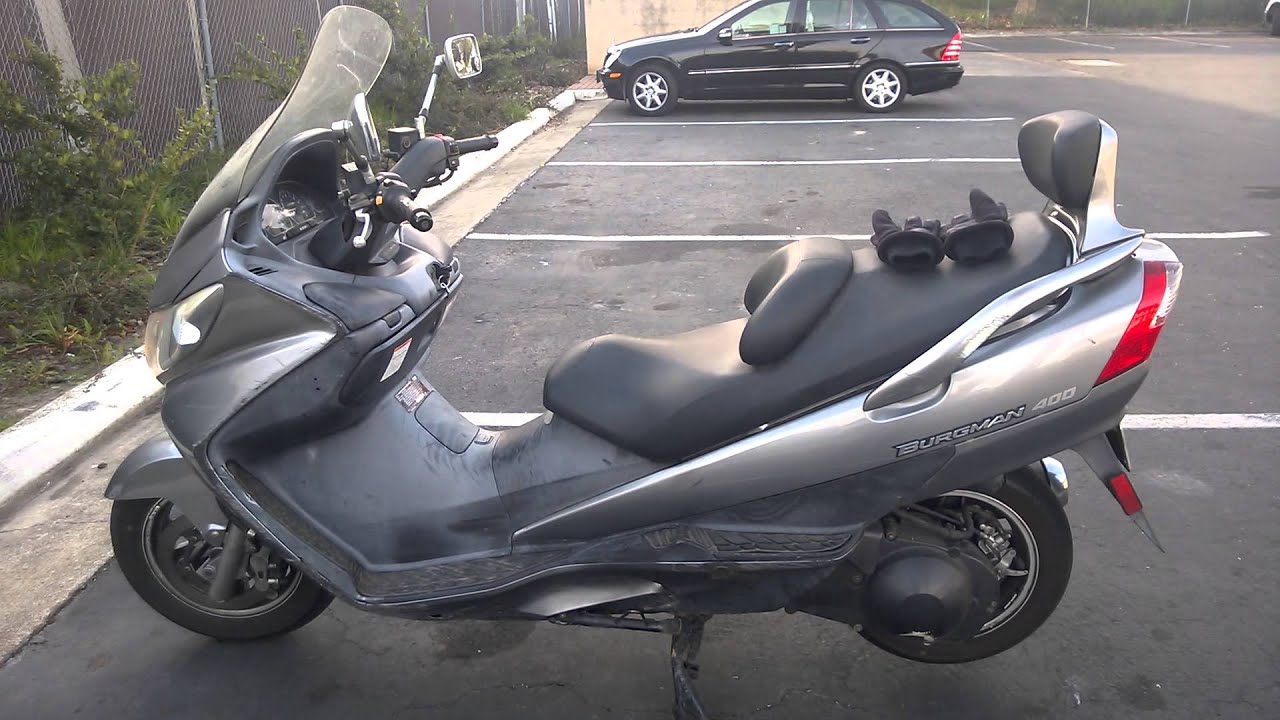 2006 suzuki burgman 400 running - YouTube