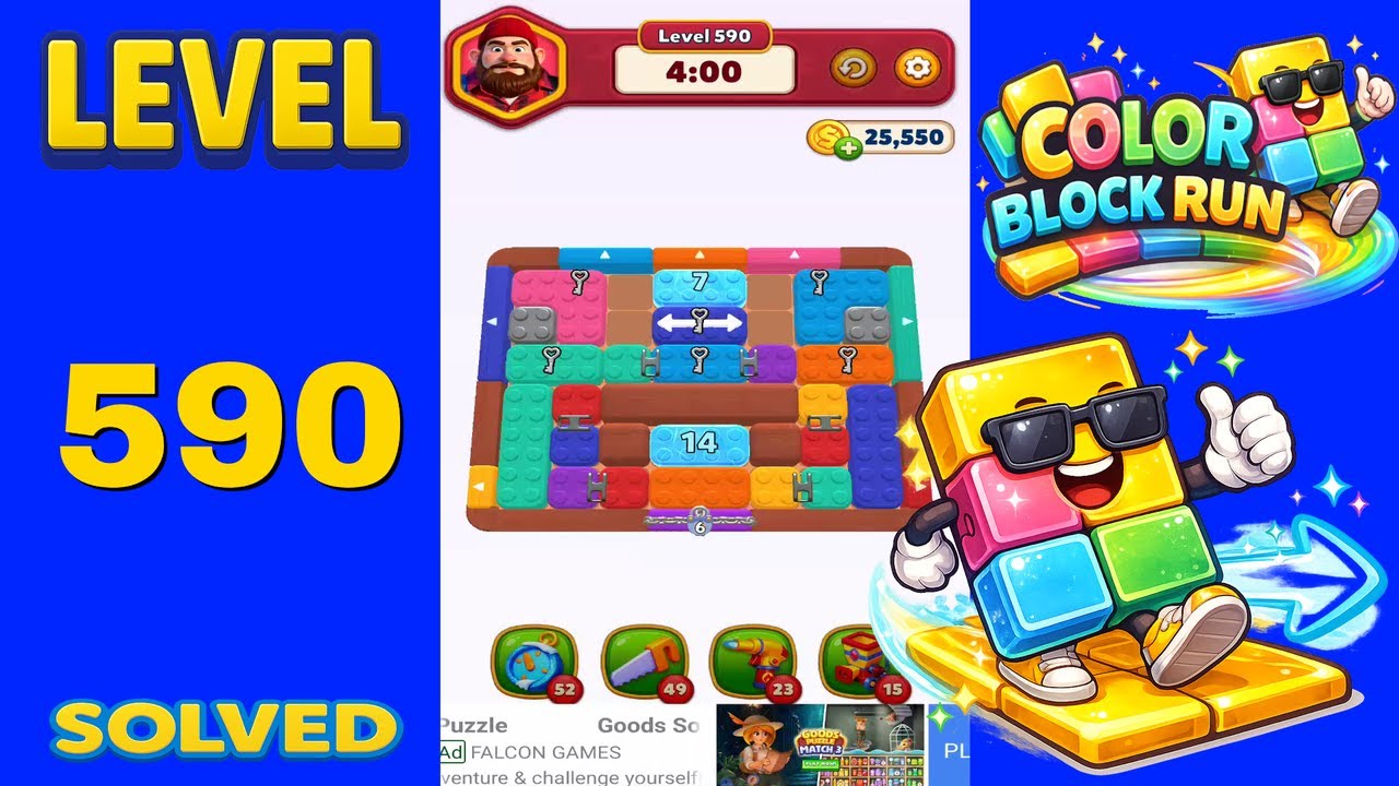 Color Block Run – Level 590 | Walkthrough - YouTube