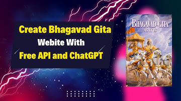How To Create Bhagawat Geeta Website using Free API and ChatGPT | HTML Website Tutorial