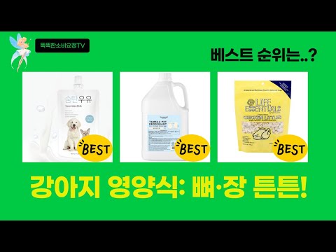 강아지 영양식단: 뼈 튼튼  장 건강! 맛있고 건강한 새끼 강아지 우유 레시피