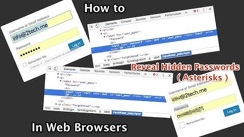 How to Show Any Saved Password in Web Browsers