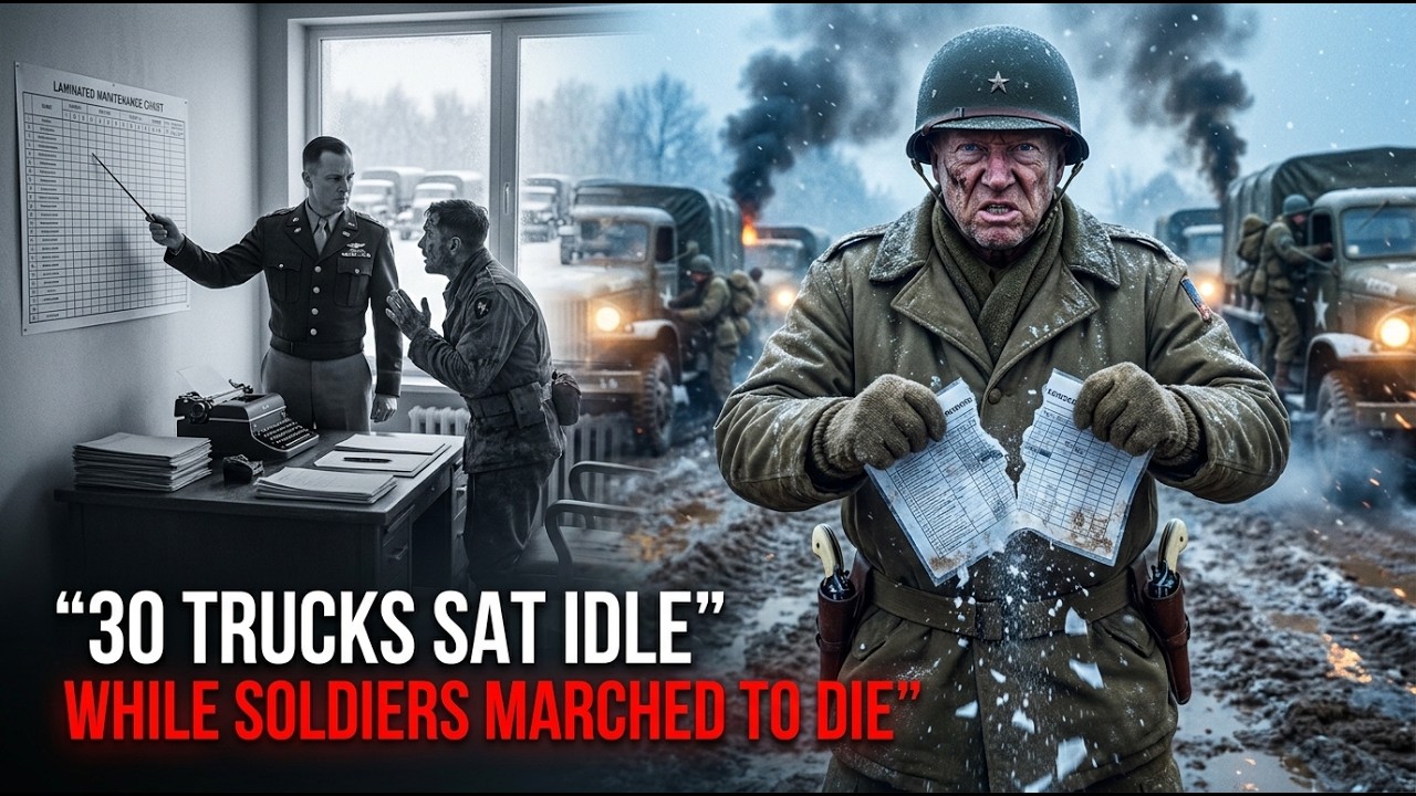 What Patton Did When a Major Grounded 30 Trucks for Oil Changes During the Battle of the Bulge