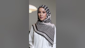 360 Azalea Cotton Voile Printed Square in Black