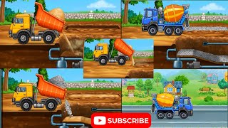 I Became New House🤪 !  New Builder game Android ! Dumper and Cement mixer 🤪🤪🤪