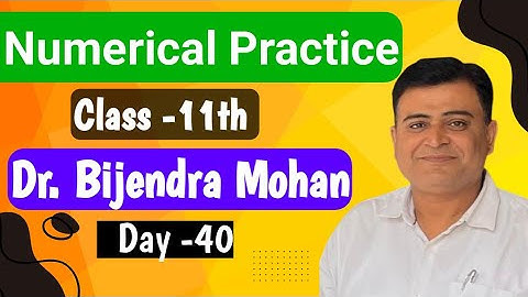 Live class for 11th lec -40 | Physics Numericals For Trajectory Formula  Class 11th | Bijendra Mohan