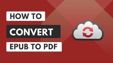 How to Convert Epub file to a PDF file