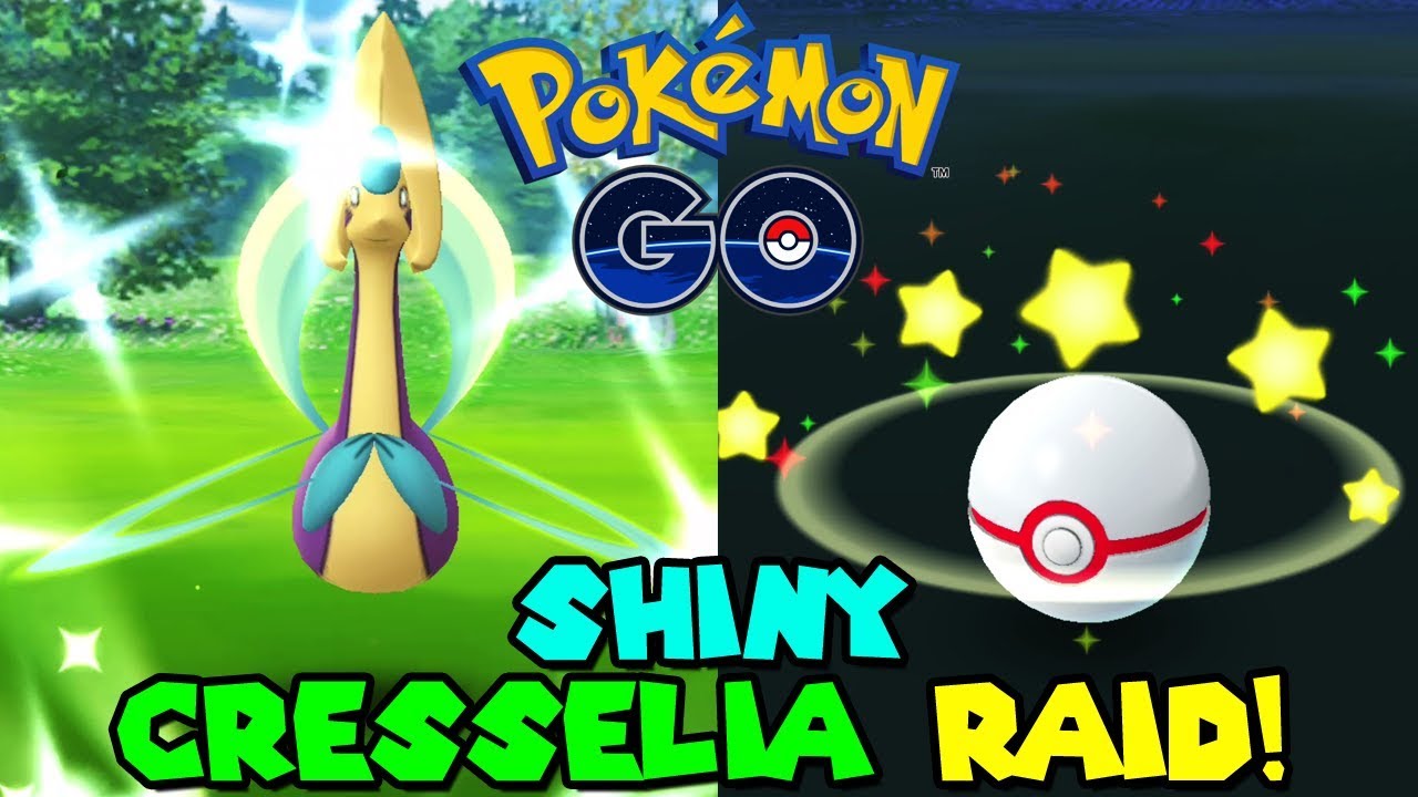 FINALLY! SHINY CRESSELIA RAID IN POKEMON GO YouTube