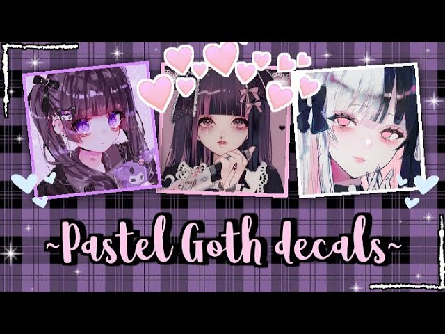 Pastel Goth Anime Icon decals/decal Ids | For your Royale high journal, Bloxburg, Etc. owo class=