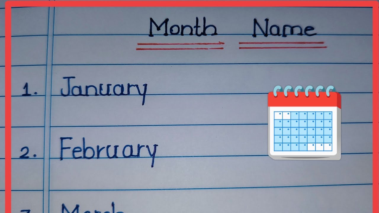 12 Months Name In English Learn 12 Months Name According To English 12 Months Name In English Learn 12 Months Name According To English