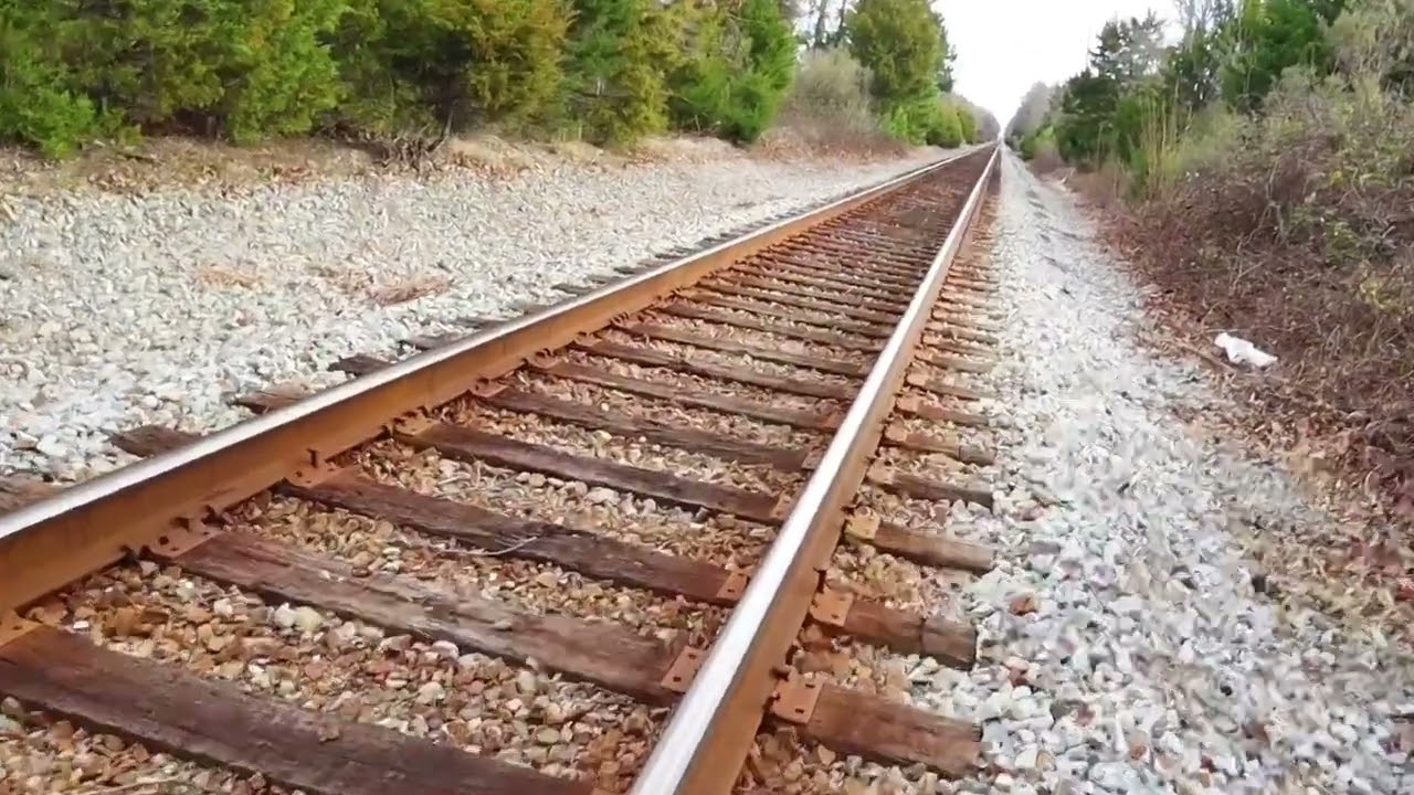 Walk along the railroad /naglakad kami sa riles ng train
