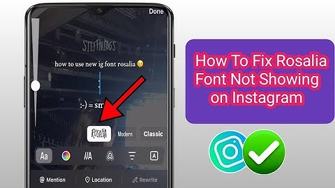 How to Fix Rosalia Font Not Showing on Instagram | Instagram New Font Update...
