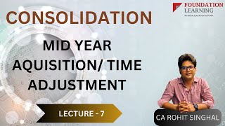 ACCA SBR Lecture -7-Consolidation -Mid year Acquisition/Time Adjustment by CA Rohit Singhal