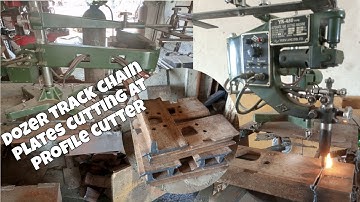 how Excavator Track Chain Plates repair how dozer chains repair with  profile cutting