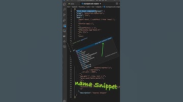 Bikin sendiri custom Code Snippets VSCode, gak pake Extension #vscode #snippets