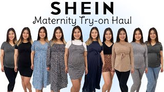 SHEIN MATERNITY TRY-ON HAUL | 23 WEEKS PREGNANT | Cristina \& Daniel VLOGS