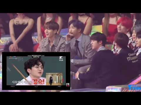 [MMA 2018] BTS Reaction to Netizen Choice Award VCR ft. EXO, WANNAONE, BTOB