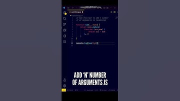😃😃 Write Sum Function to Add n Number of Arguments in JavaScript ES6 #shorts #javascript #coding