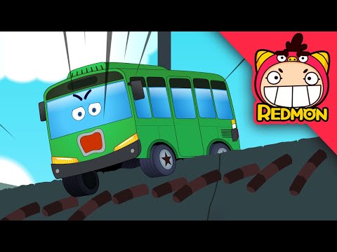 The bridge collapsed! | Rescue cars | Save the Bus | REDMON