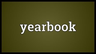Yearbook Meaning