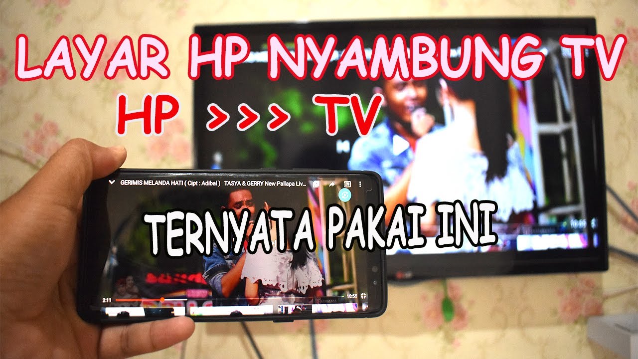 CARA MENGHUBUNGKAN LAYAR HP KE TV PAKE ANYCAST 