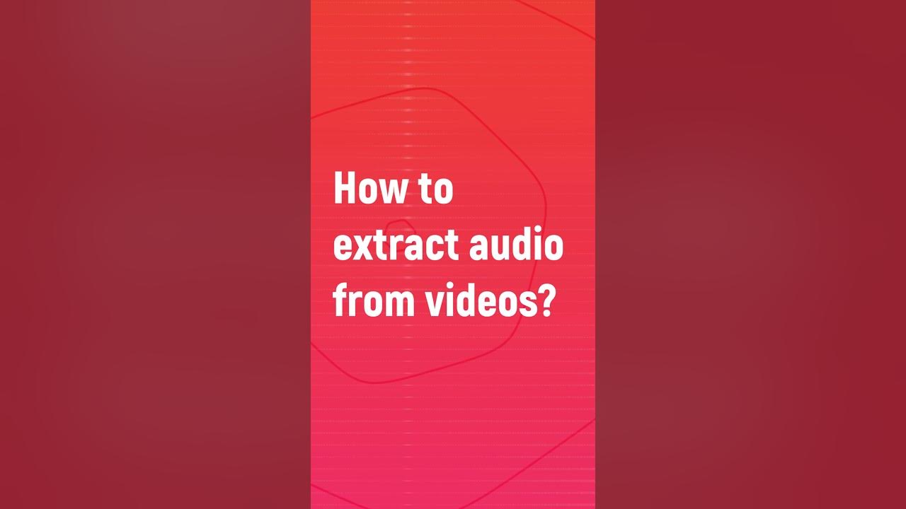How to extract audio from videos fotoplay tutorial youtube