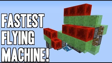 FASTEST Flying Machine in Minecraft! (5 blocks/second) [NO MODS]