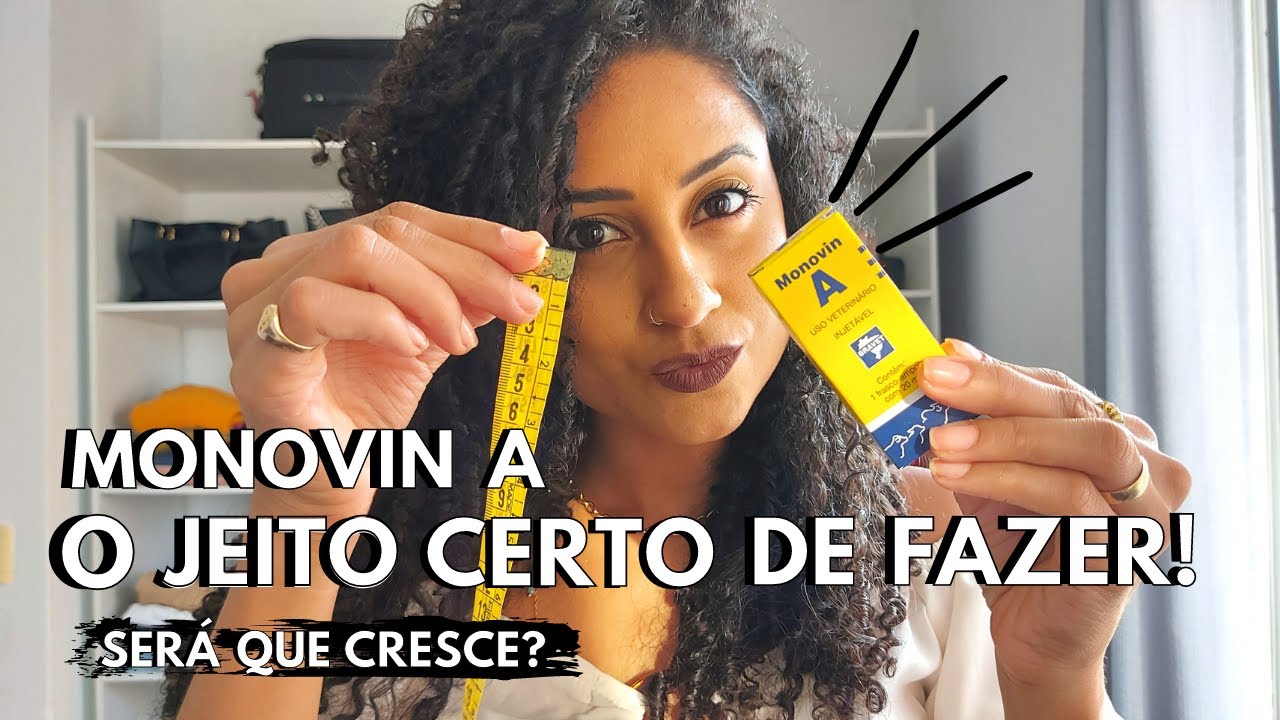 COMO FAZER O CABELO CRESCER MAIS RÁPIDO | COMO USAR MONOVIN A - YouTube