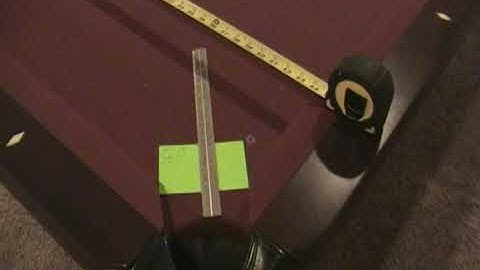 Michael R. Milani - Billiard University Exam 1 - Table Dimensions - 10/6/2020